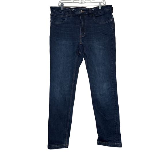 Duluth Trading slim fit mens ballroom double flex work carpenter jeans 36x34 - Picture 1 of 10